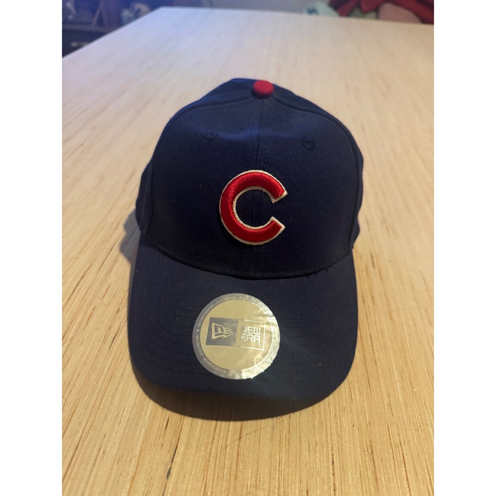 New Era Chicago Cubs Hat Mens Navy Blue Adjustable Baseball Cap MLB Logo 44